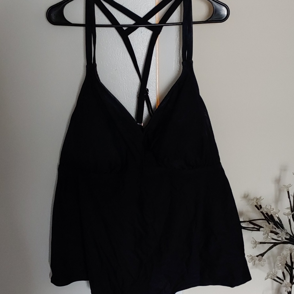 Black swim top